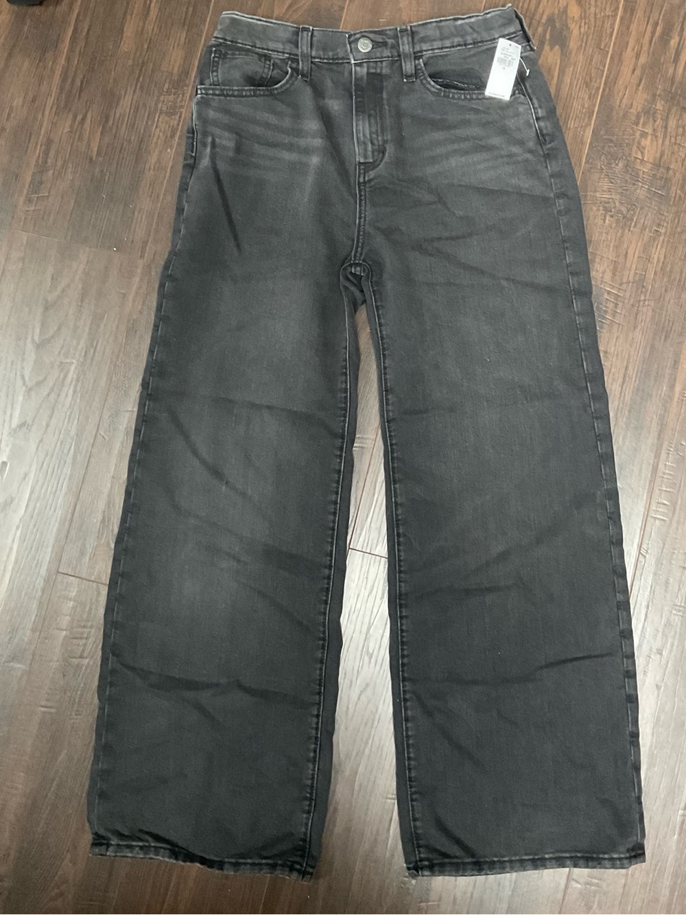 Old Navy Black Straight Leg Kids Jeans